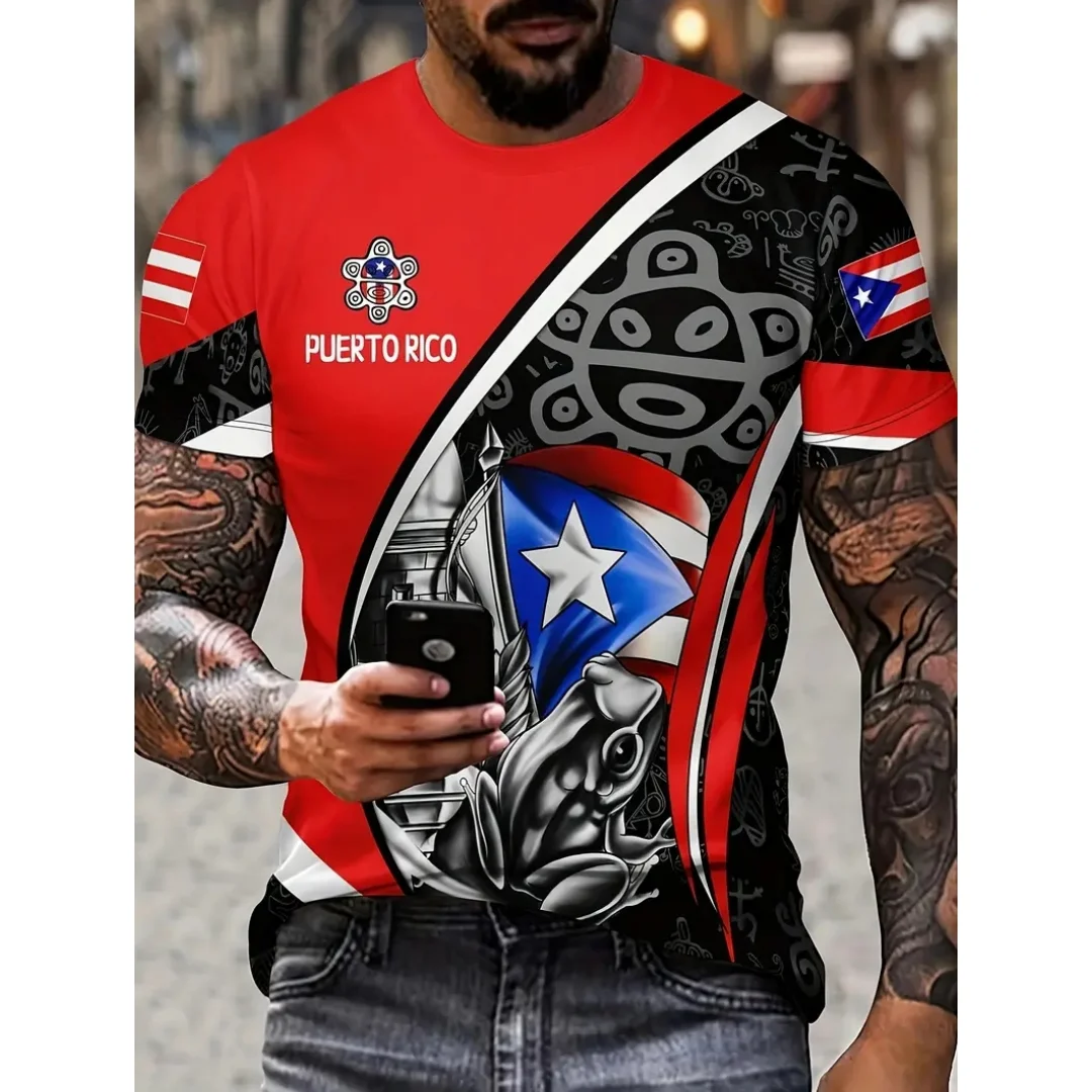 Retro Chile Men's T-Shirt Summer Fashion National Chile Flag 3d Print Men Clothing Brand T Shirt For Men Street Casual Tops Tee