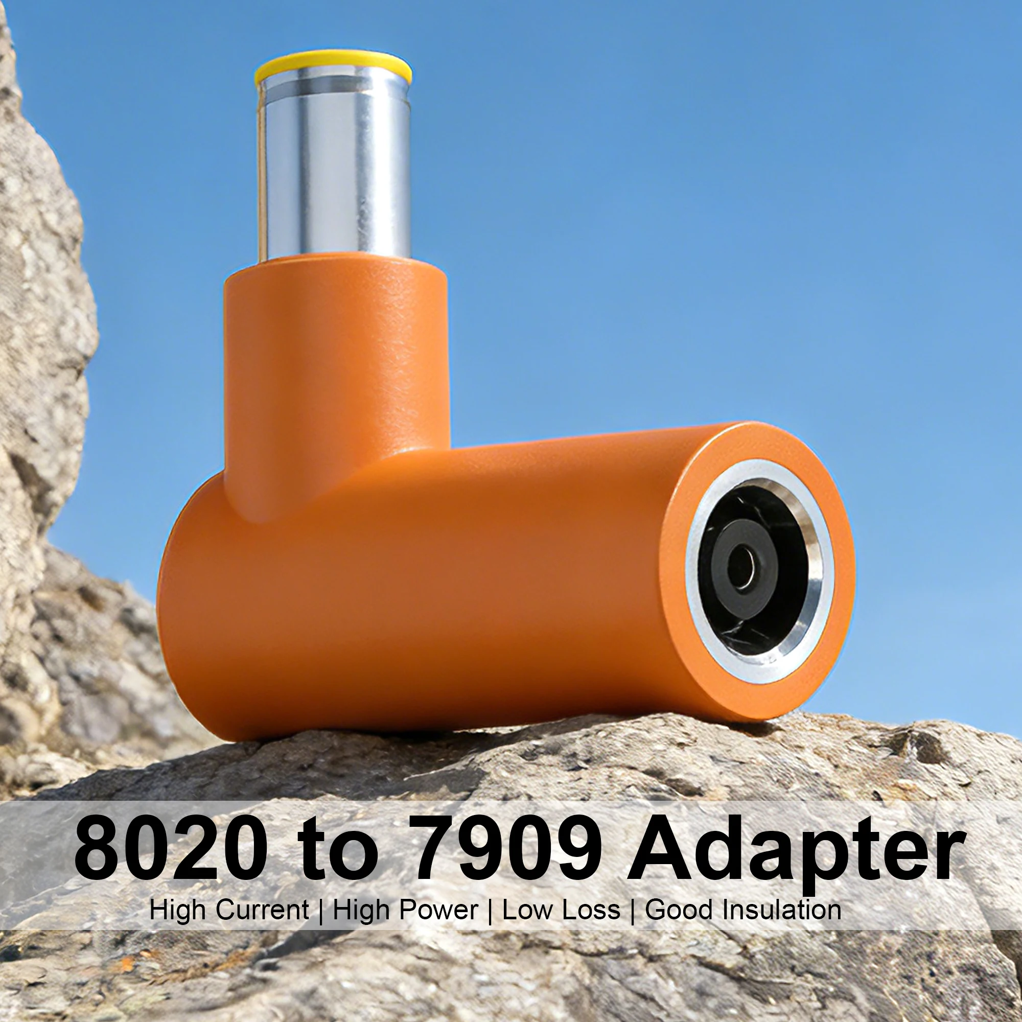 DC8020 zu DC7909 Adapter 90-Grad-Solarpanel-Steckverbinder, DC8020 Buchse auf DC7909 Stecker