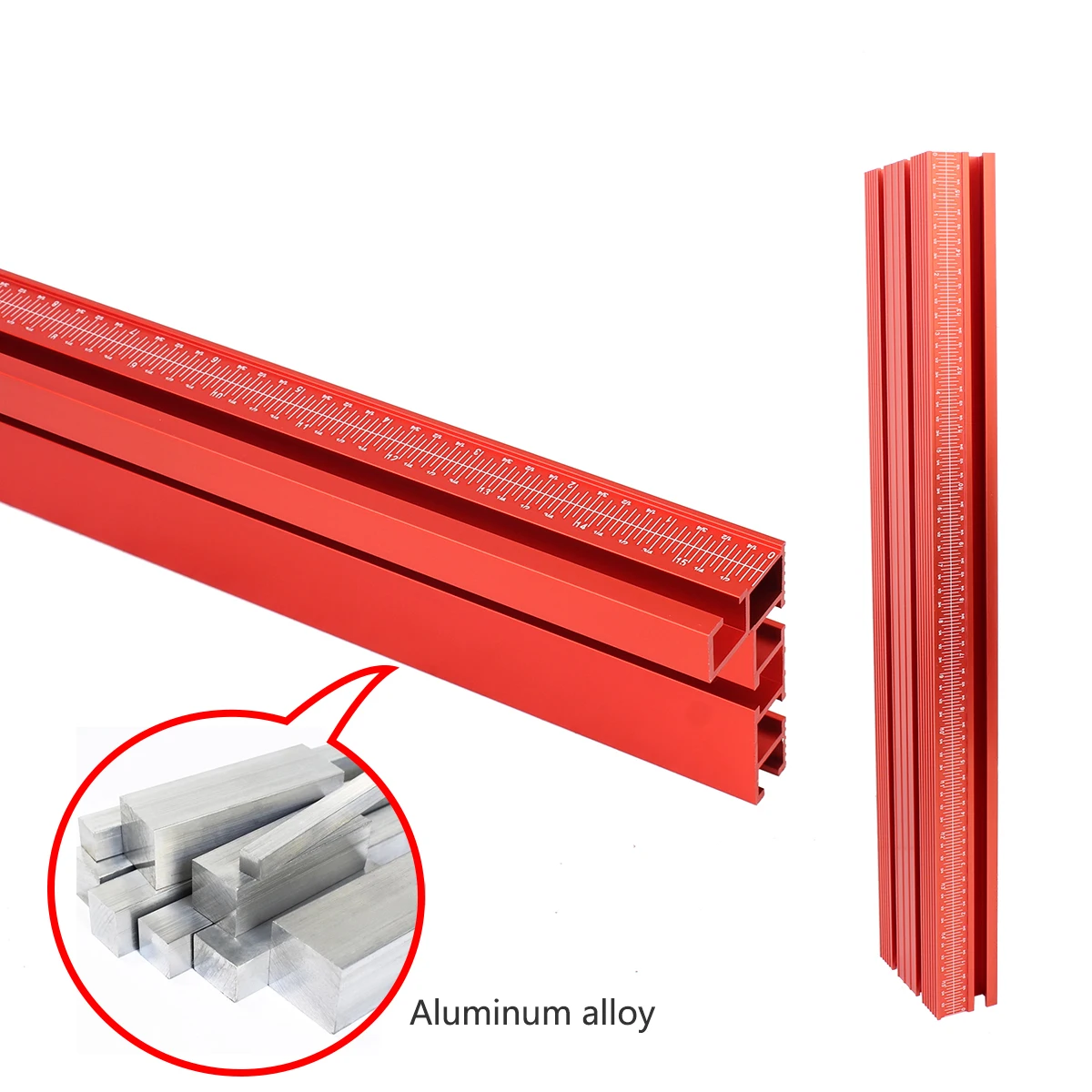 75 Type Aluminium Profile Fence Router Fence T-Track Table Fence System for Woodworking Accessories Miter Saw Fence With Measure