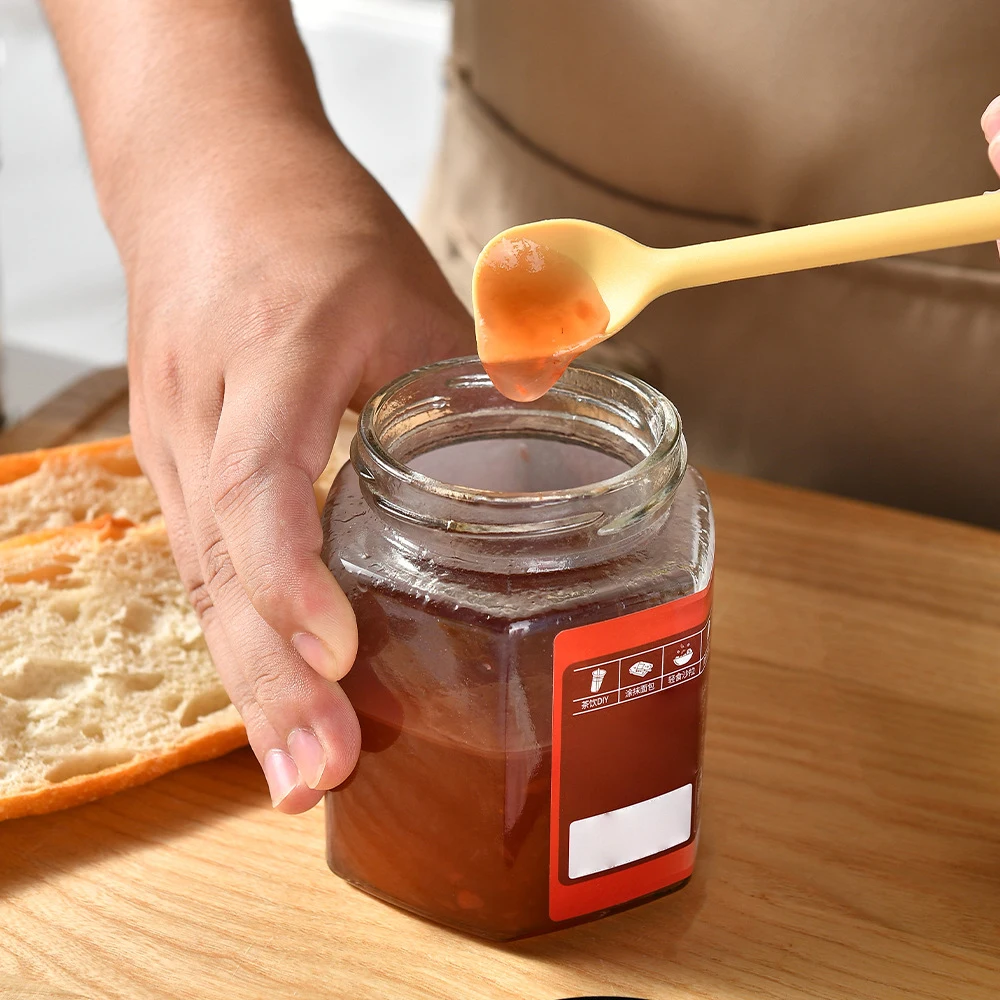 Jam Spatula Silicone Double Ended Mini Scraper Tool Versatile Spreading Spoon for Kitchen Baking Butter Sauce Essentials
