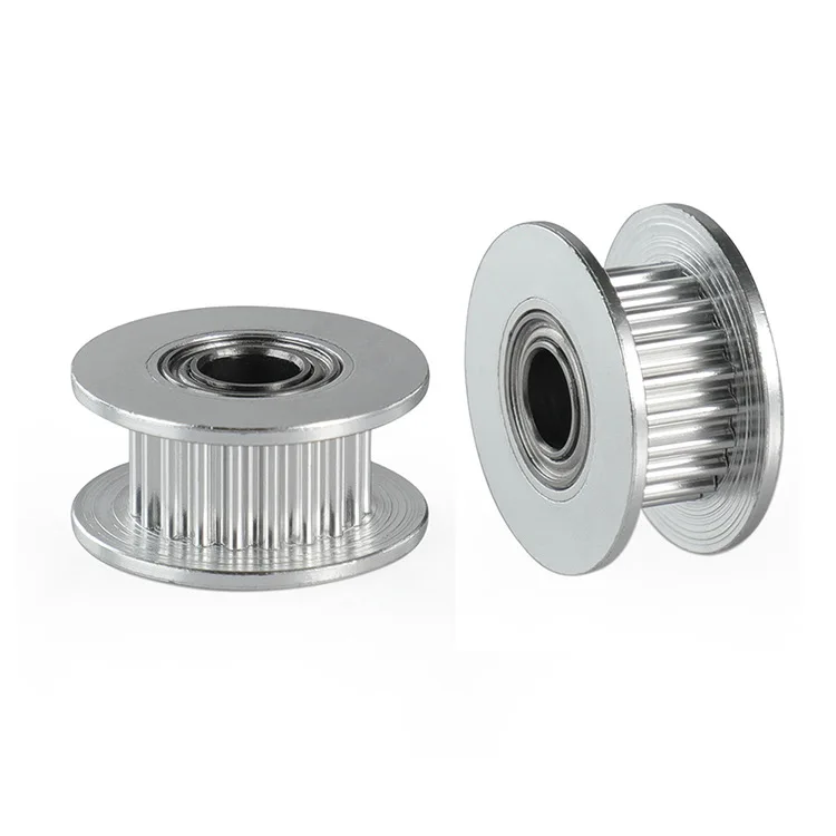 3DSWAY 2GT Synchronous Wheel 20 Teeth/Smooth H Type Black GT2 Pulley Aluminum Drive Idler Bandwidth 6mm