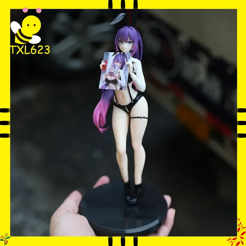 Figurka Anime Bunny Girl Yuna, ozdoba na biurko, gadżet z kreskówki, urocza dziewczyna, prezent urodzinowy, przedmiot kolekcjonerski