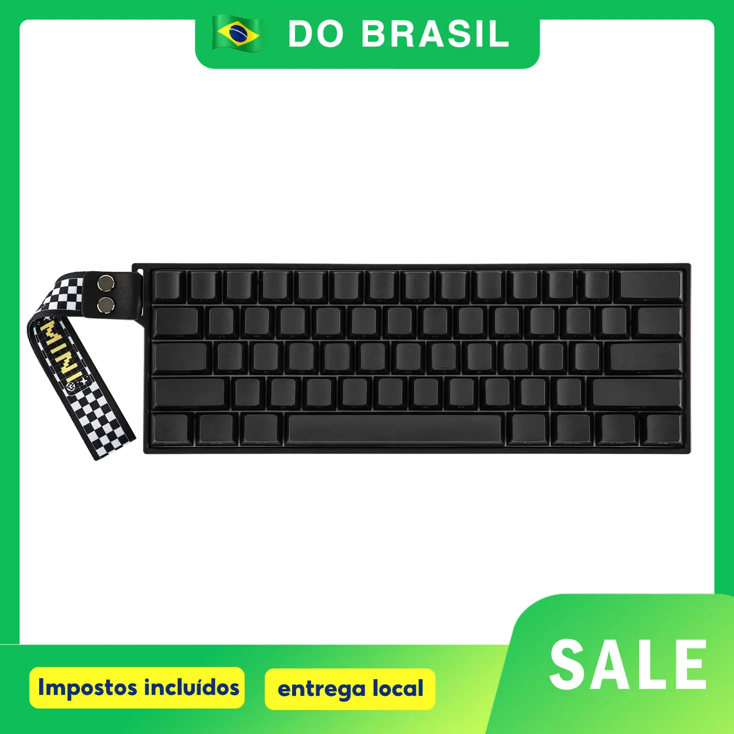 Teclado Magnético AULA MINI60 HE Sem Fio Tri-modo para Gamer Layout 60% Teclado RGB com Gatilho Rápido para Jogos FPS