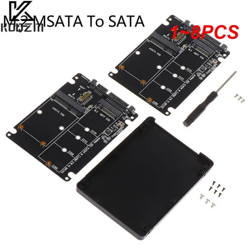 1 ~ 8PCS M.2/mSATA zu SATA Adapter M.2 NGFF mSATA SSD zu SATA 3,0 2,5 "Adapter mSATA/M2 SSD Konverter Riser Board Karte 6Gbps Für PC