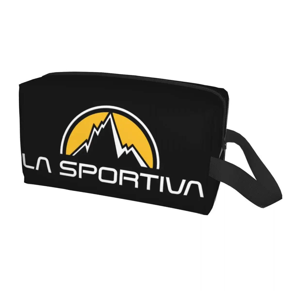 Custom La Sportiva Logo Toiletry Bag Women Outdoor Sports Makeup Cosmetic Organizer Ladies Beauty Storage Dopp Kit Box