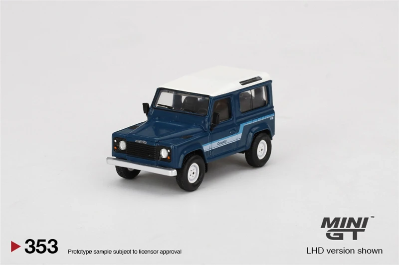 

MINI GT 1:64 Land Rover Defender 90 County Wagon Stratos Blue Diecast Model Car