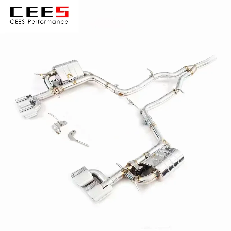 CEES Catback Exhaust For Mercedes-Benz C200 1.8T W204 2010-2015  Valve Control Scarico Auto System Ponteira Escapamento Carro