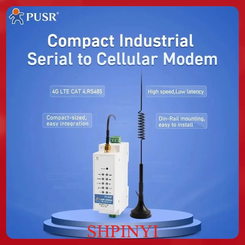 قمة الموضة PUSR Din Rail RS485 مودم خلوي Gprs صناعي مع بطاقة Sim USR-DR504-G