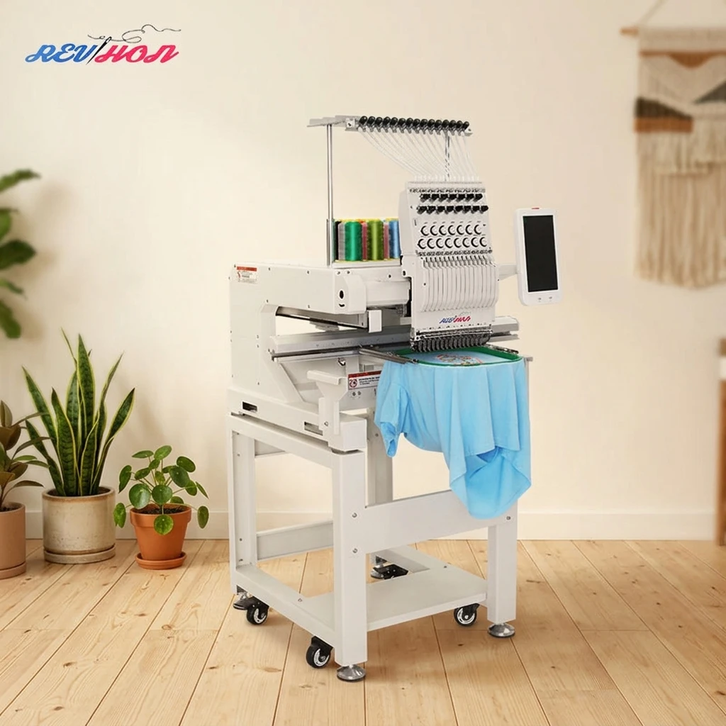 New Single Head Computerized Automatic High Quality Embroidery Machine with 1200 RPM