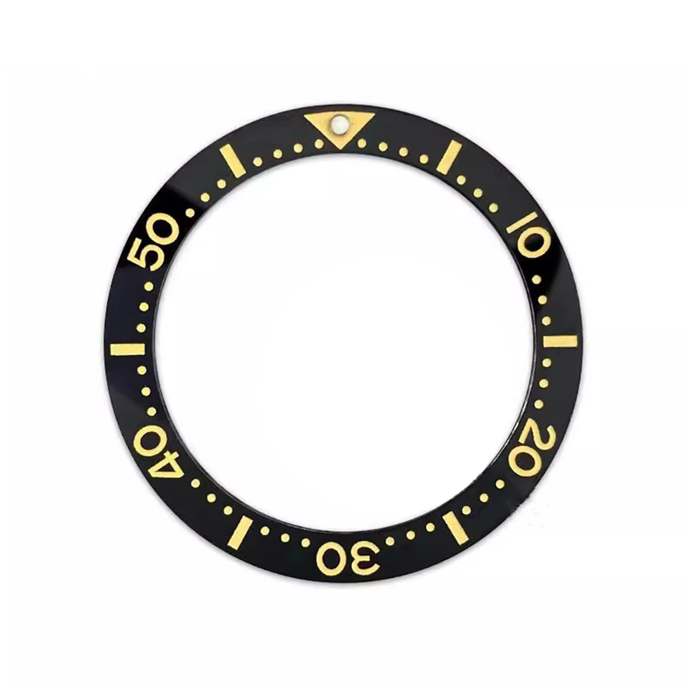 แหวนดัชนีแบนขอบเซรามิก39.7มม. อุปกรณ์เปลี่ยนนาฬิกา