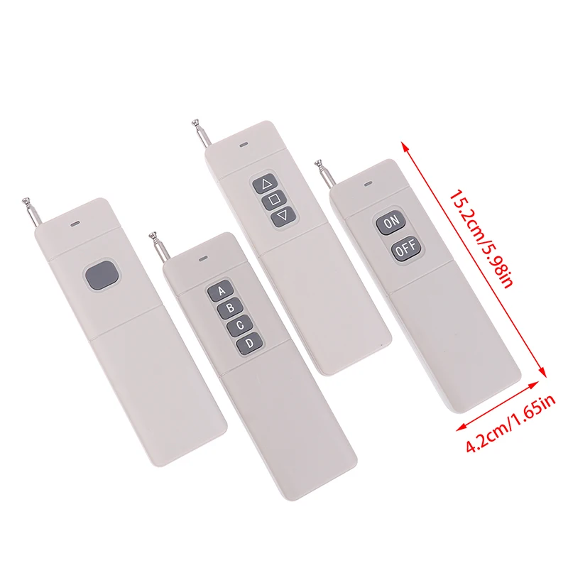 Trasmettitore ricevitore a lunga distanza 433 Mhz 3000 metri Telecomando RF ad alta potenza 1/2/4 CH 1527 Codice di apprendimento Telecomando