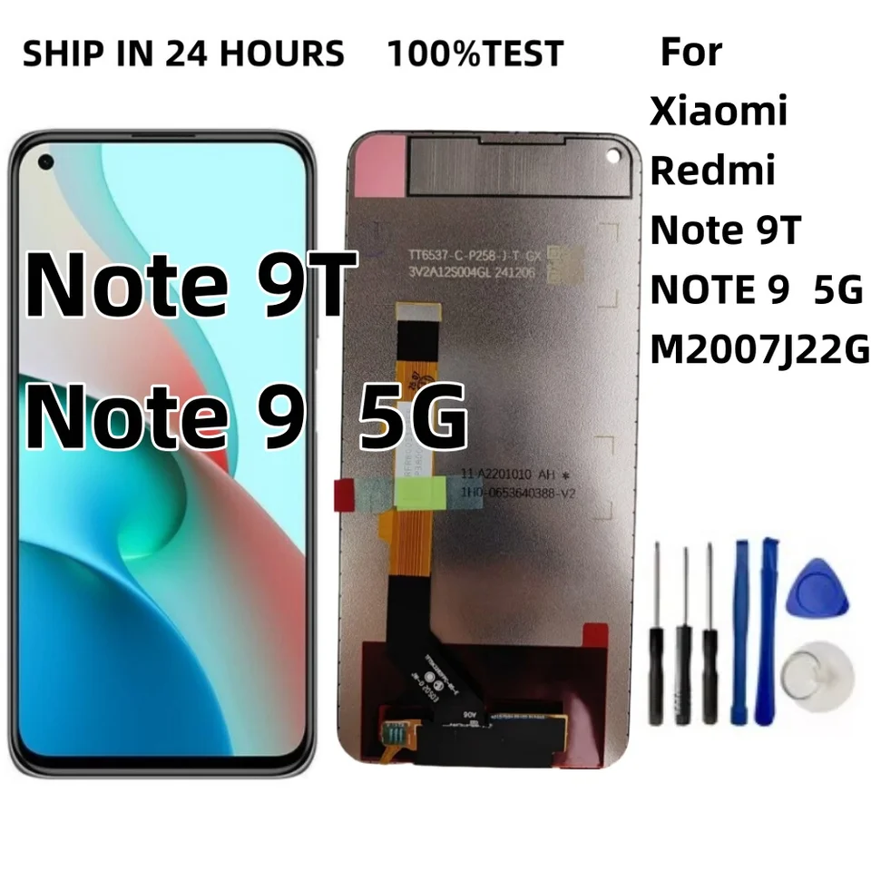 NEW LCD For Xiaomi Redmi Note 9T NOTE 9 5G LCD M2007J22G Display