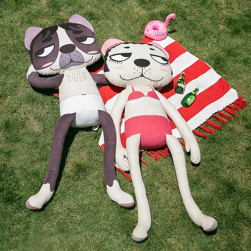 

Creative Plush Toy Long Pillow Soft Cute Stuffed Animal Doll Toys Large Sleeping Sofa Decor Boyfriend Pillow Birthday Gift