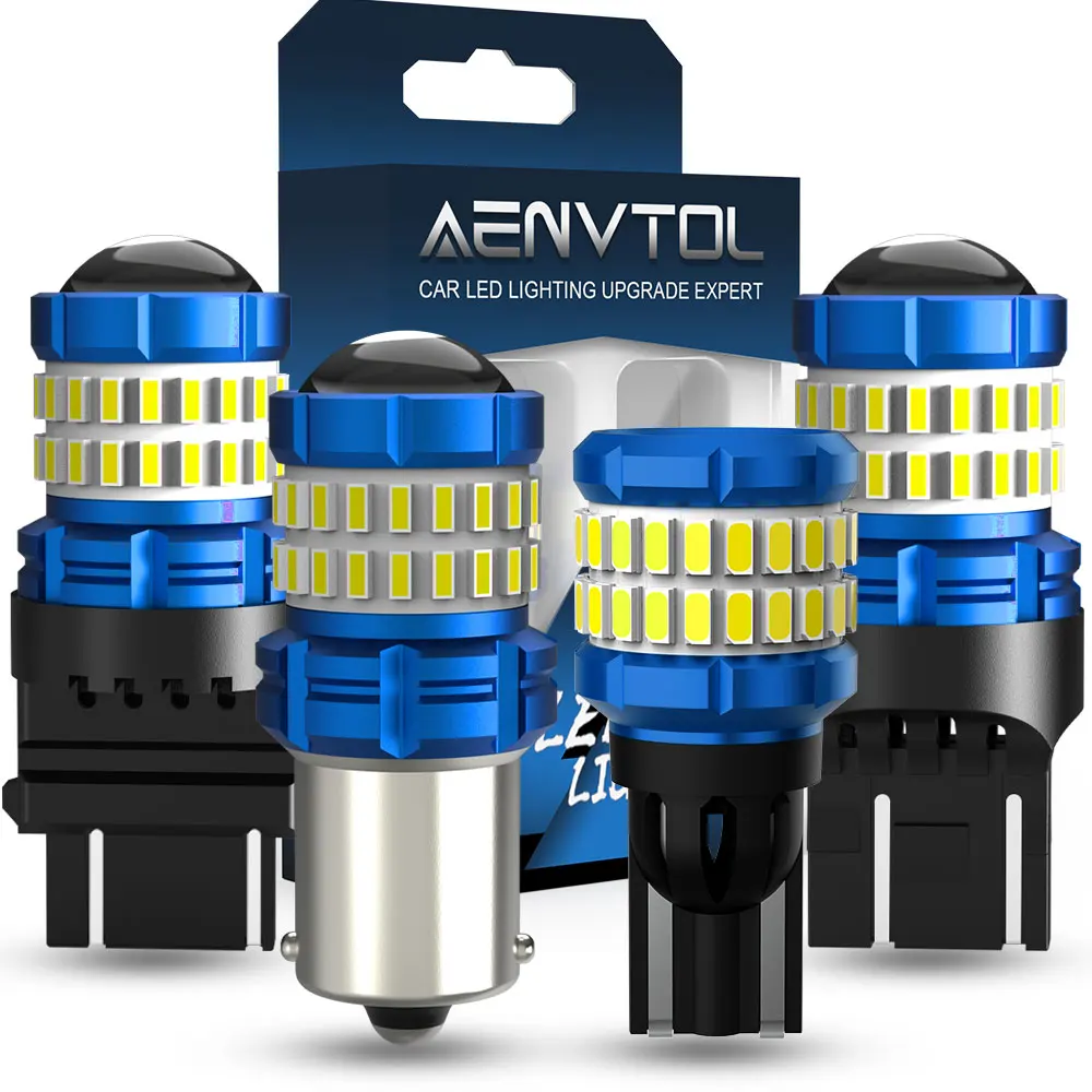 AENVTOL 2szt Canbus T15 W16W P21W BA15S LED Światła cofania W21W W21/5W SRCK P27/7W Światła do jazdy dziennej Lampa kierunkowskazu