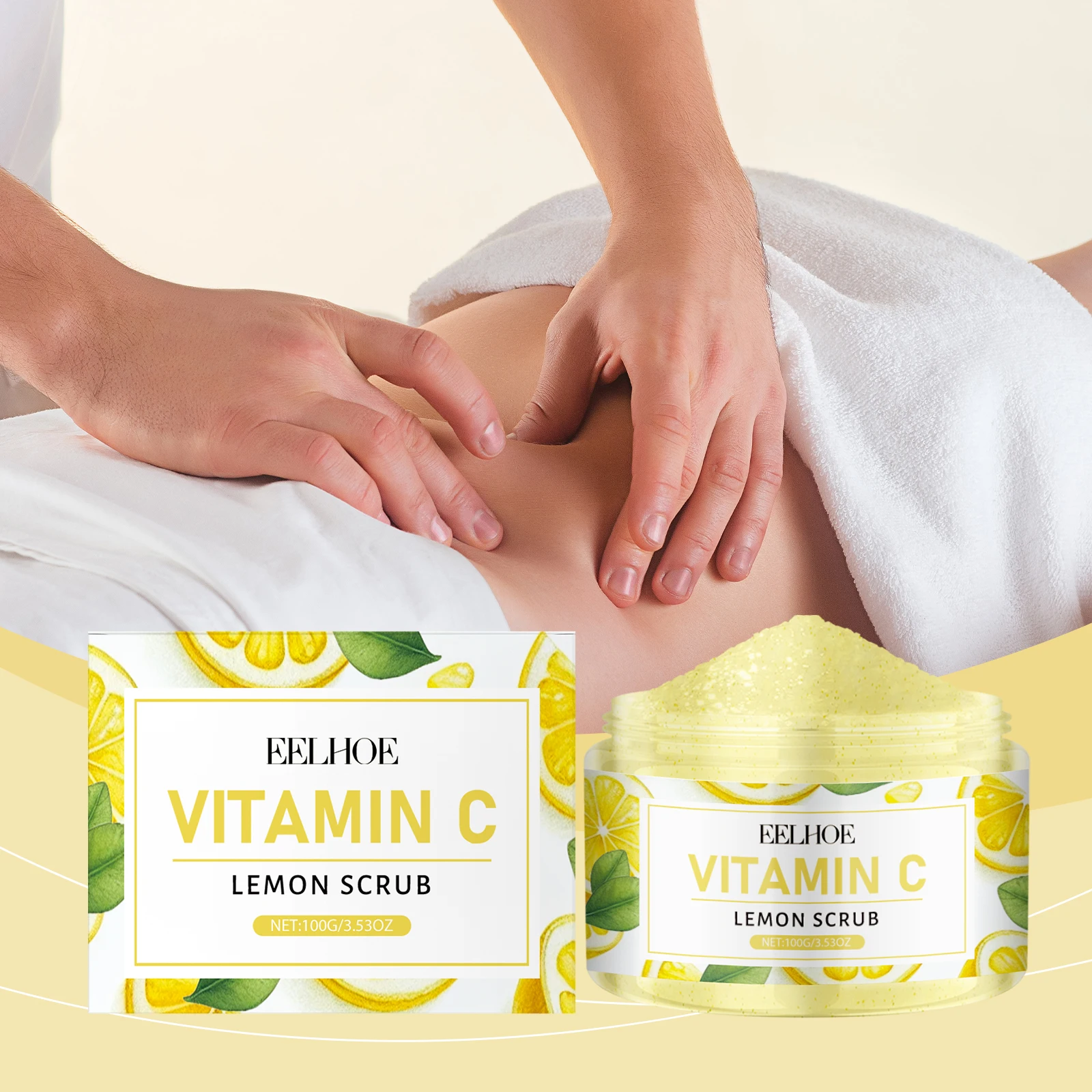 Lemon Vitamin C Scrub Effectively Remove Aging Cuticles Regulates Pigmentation Reduce Local Dullness Exfoliating Face Care Cream #2