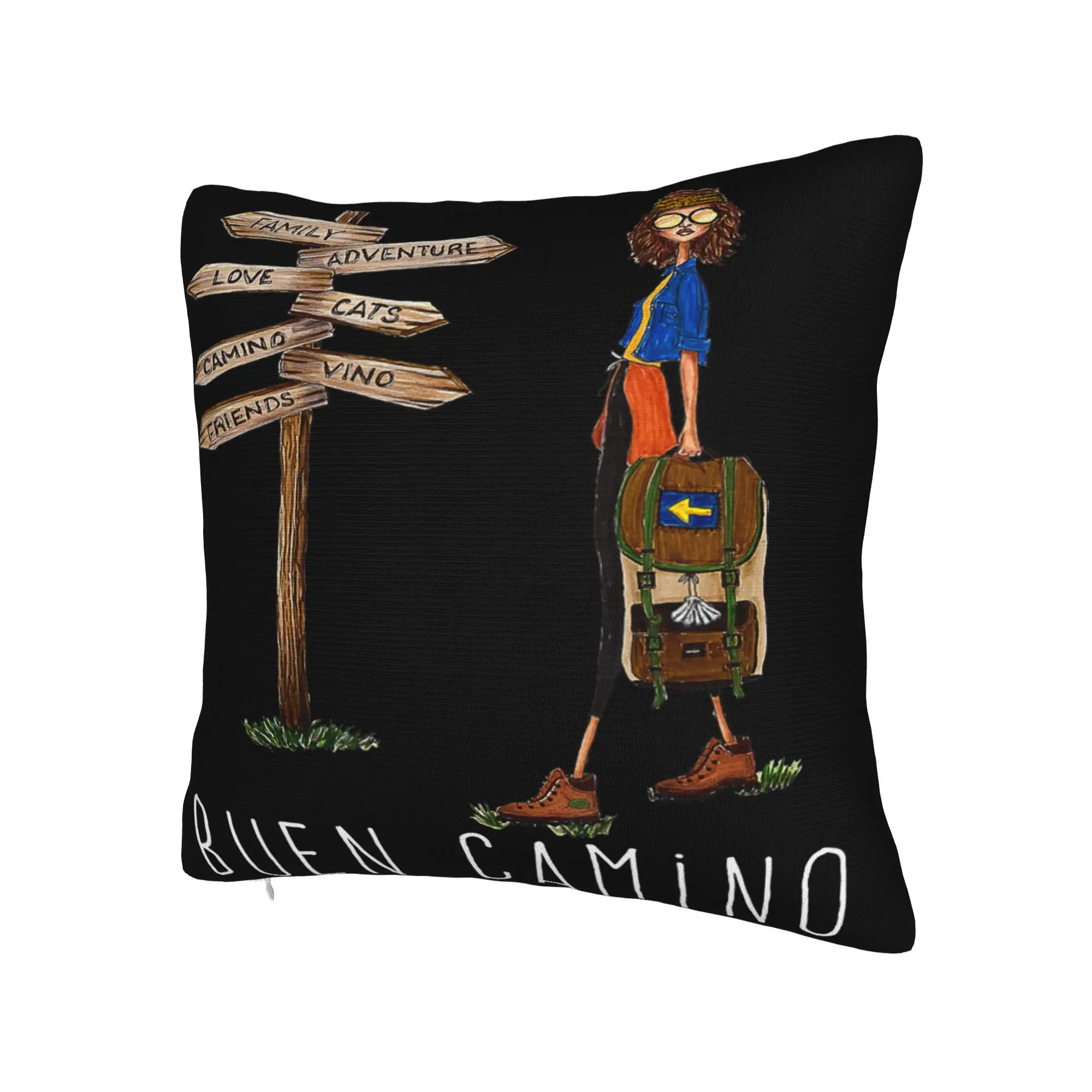 Camino de Santiago 2026  Pillow Cover Merch Printed Cushion Cover Gift  Throw Pillow Case Cover Home Multi-Size