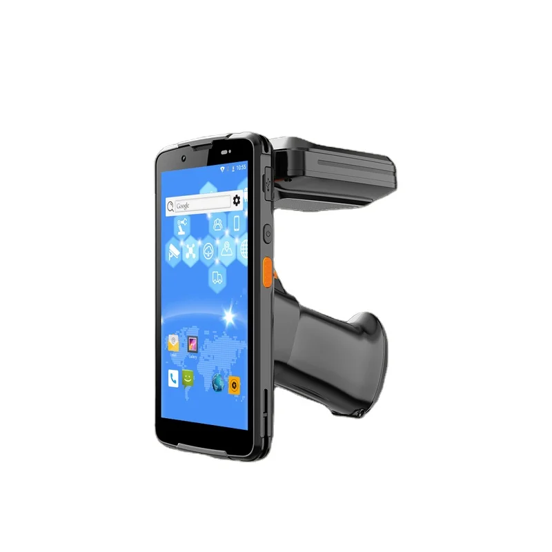 Scanmax SM55RT Android 11 lector RFID portátil de largo alcance UHF NFC huella digital escaneo 2D BT WiFi Control de acceso lectores de tarjetas