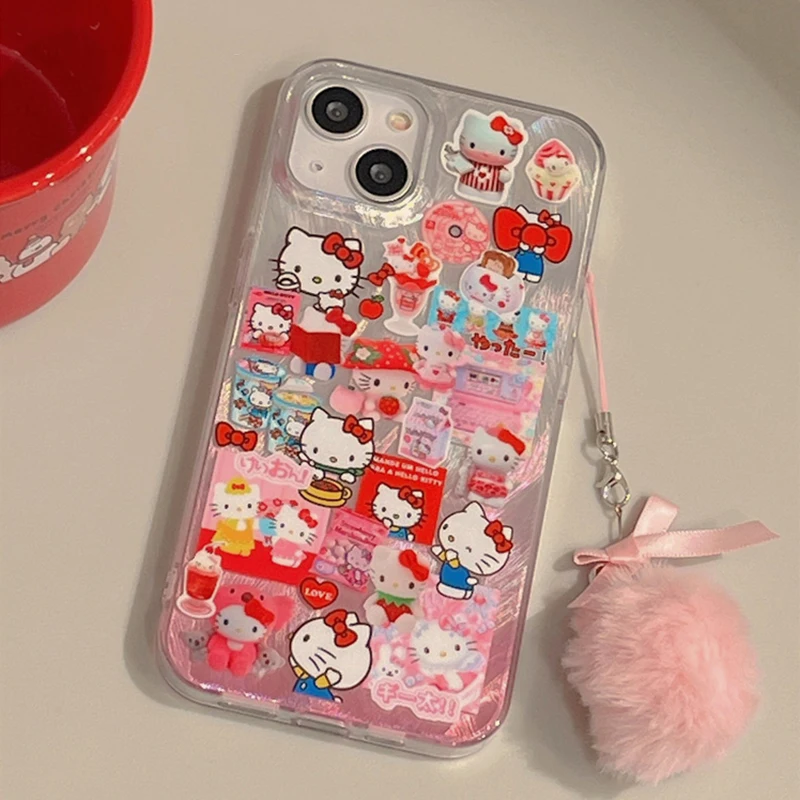 Hello Kitty Cat Hair Case For Honor X8A X7A X8 X7 X9 X6 X6S X6A X9A 9X 90 70 50 20 80 10i Magic 4 5 Lite X7B X8B X9B 100 Cover