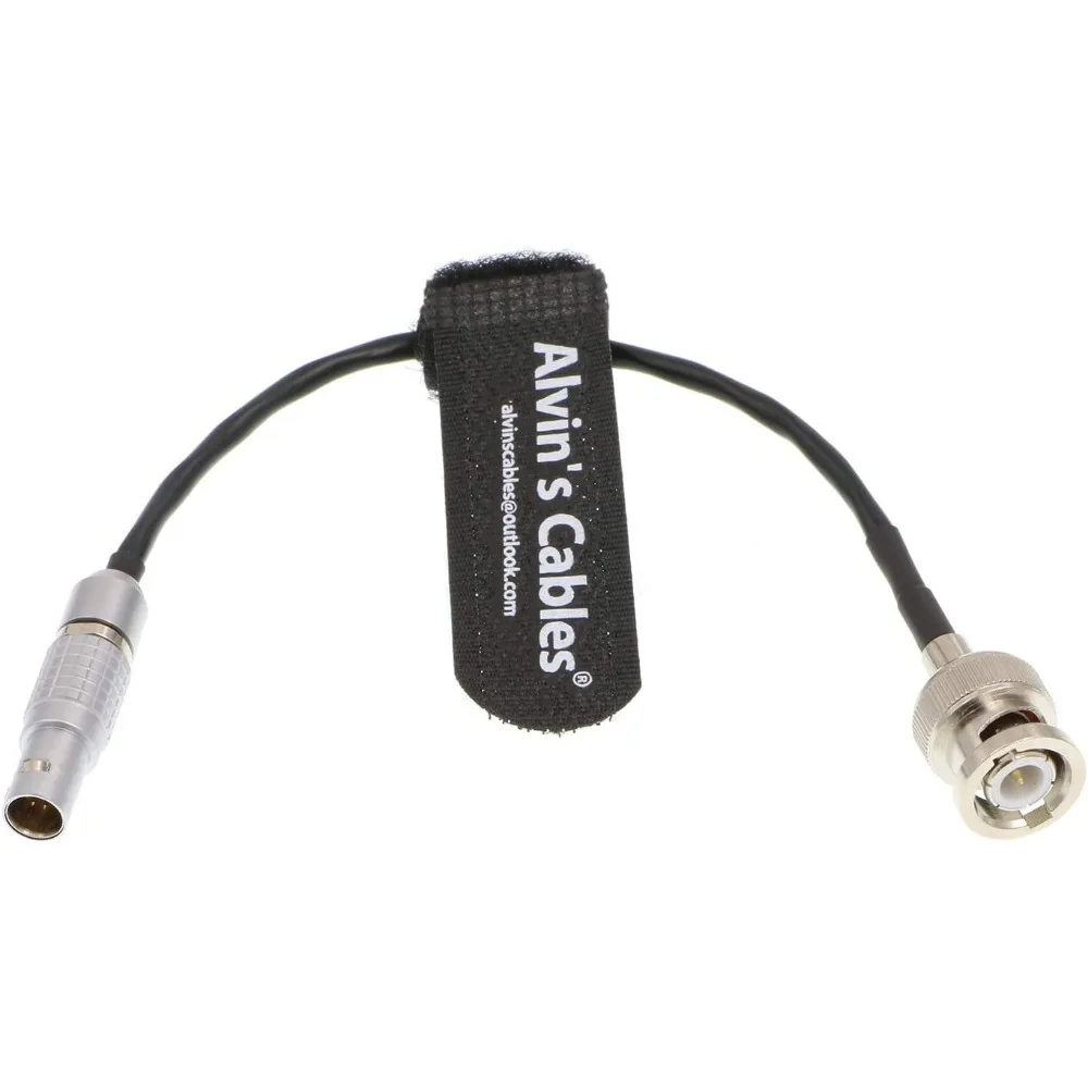 Alvin's Cables Red Komodo Timecode Cable BNC Male to EXT 9 Pin Male Time Code Cable for Sound Devices ZAXCOM