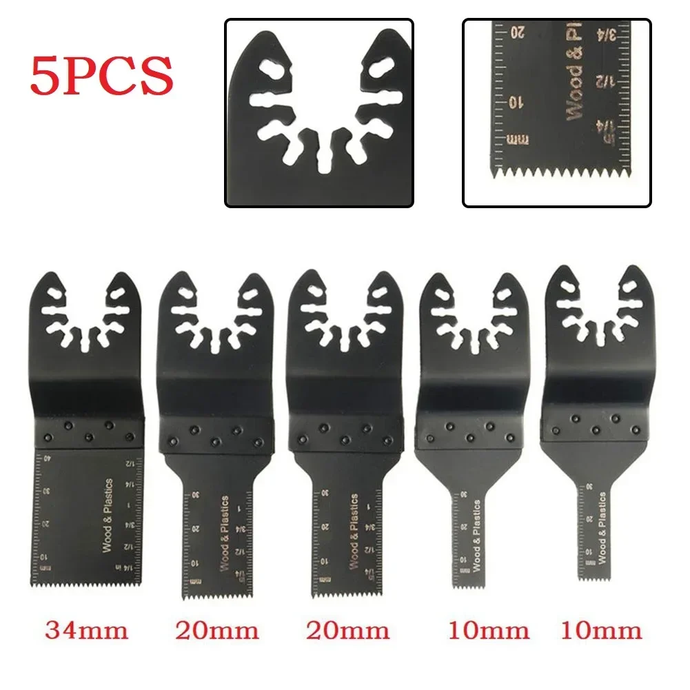 5pcs Oscillating Multi Tool Saw Blades Set For Renovator Oscillating Tool Renovator Multimaster Tool Saw Blade Power Tool Access