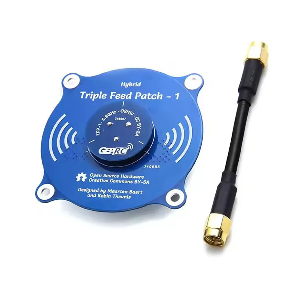 For Triple Feed Patch-1 5.8G 9.4 DBI Circular Polarized FPV Antenna Conversion Composite Material 55 Beam Drones Accessories