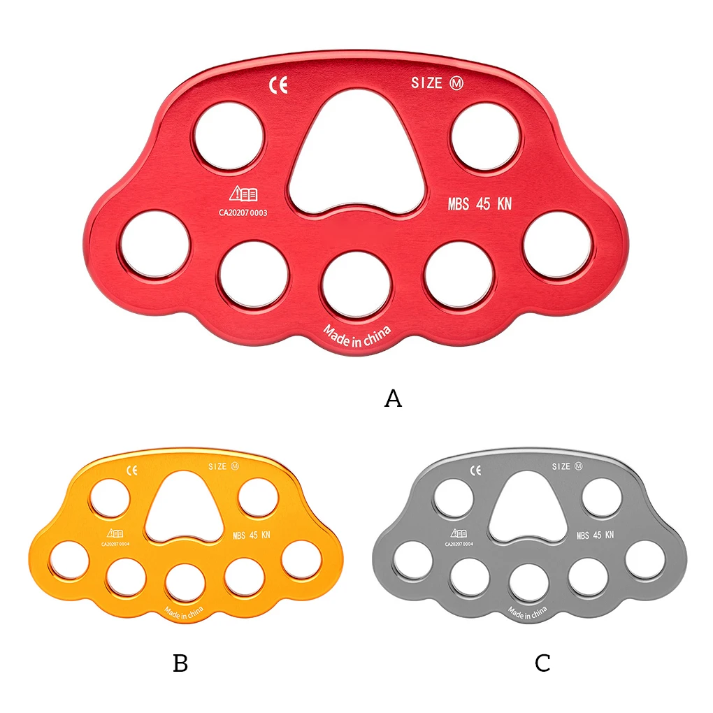 Piastra per sartiame da arrampicata Accessori per alpinista Divisore per punti di ancoraggio multiforo portante Connect Accessorio dorato