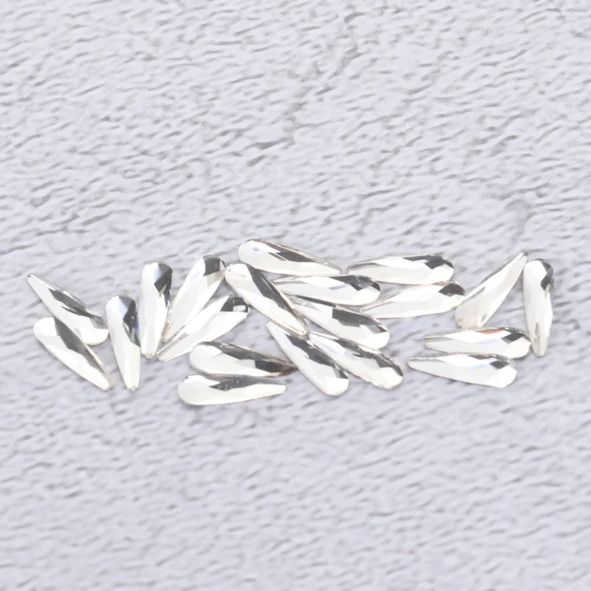 Drop Drill Rhinestone Nail Gems Jewels Accessories Charms Pointed Bottom Shaped DIY Art Decoration Crystal Salon Use