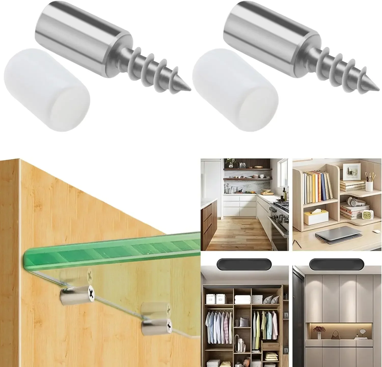 Self-tapping Screws Cabinet Laminate Support Laminate Holder Screw Self Tapping Integrated Screw Cabinet Shelf Holder