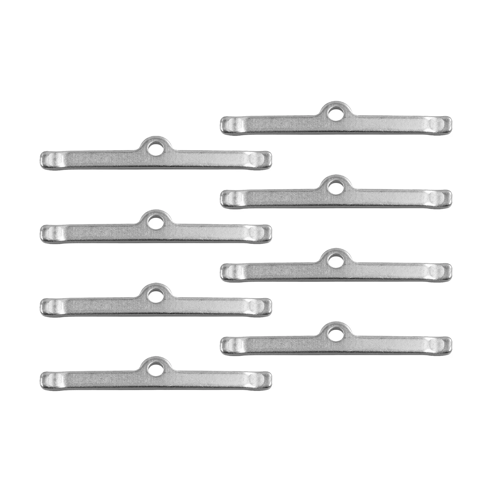 4-3/4in Valve Cover Spreader Bars 8pcs Chrome Covers Bolts Screws Valve Cover Hold-Down Clamp For SBC Chevy 283 305 327 350