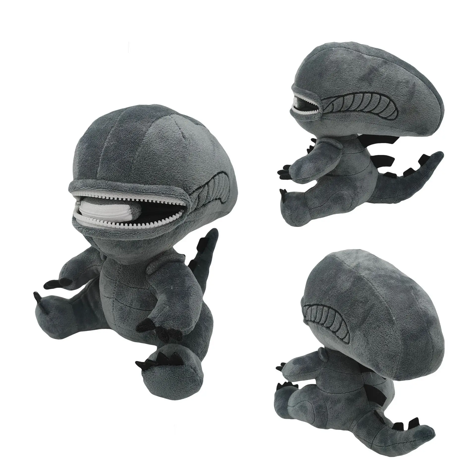 25cm Alien Xenomorph Plush Toy Cartoon Plush Dolls Soft Stuffed Plush Toys for Boys Girls Fans Birthday Christmas Gifts