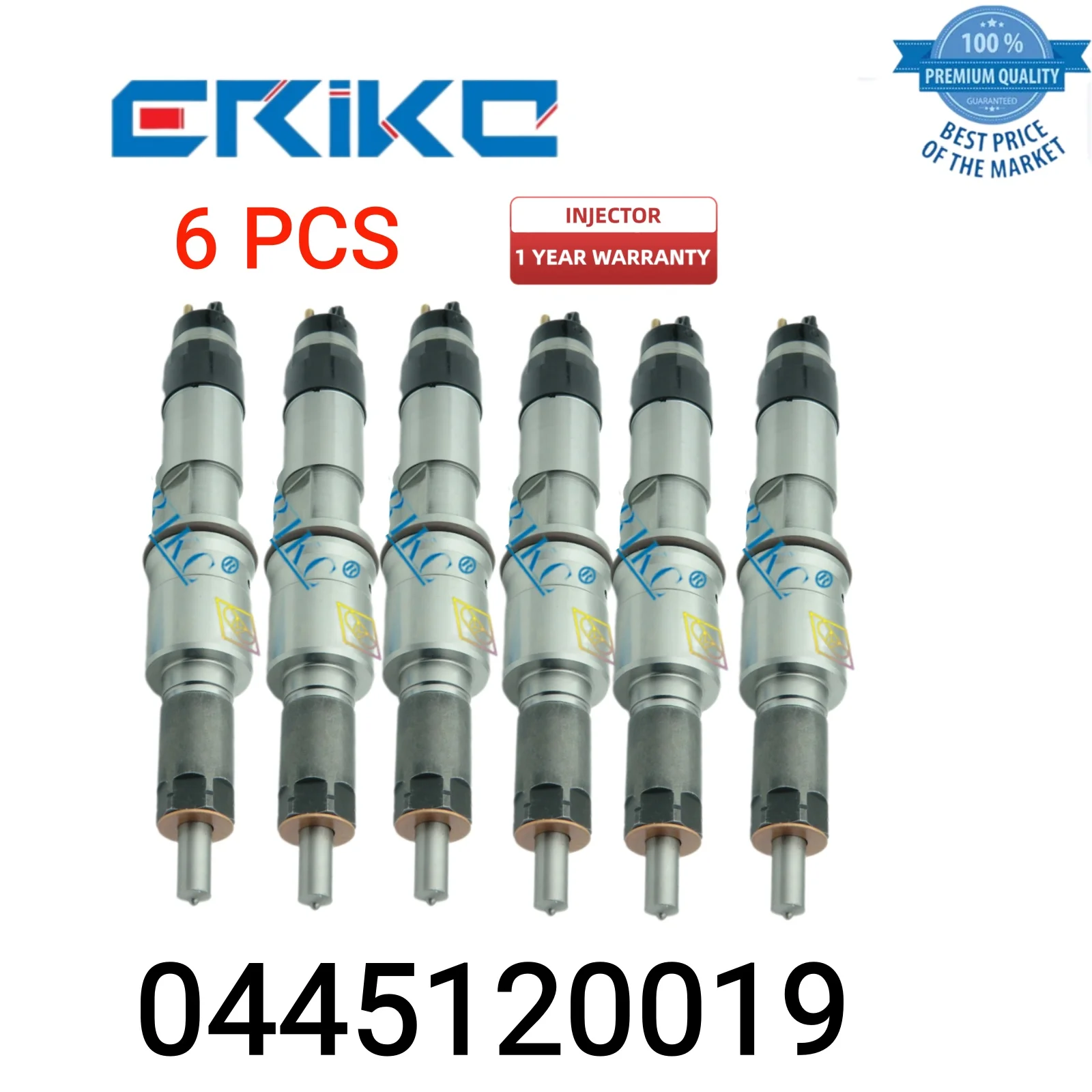 6 PCS 0445120019 Injector Assy Fuel 0 445 120 019 Nozzle Injector 0445 120 019 Diesel injector fit for RENAUL IVECO