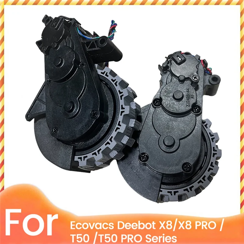 N98R 2PCS Vacuum Drive Traveling Wheel For Ecovacs Deebot X8/X8 PRO /T50 /T50 PRO Series Vacuum Cleaner Parts