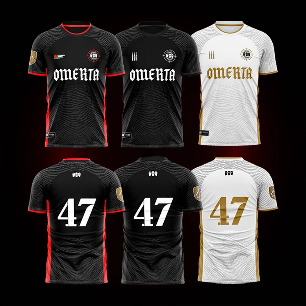 Omerta 47 Boxing Jersey Summer Outdoor Sports T-shirts Hip Hop Oversized Streetwear Fighting Fans Tops Breathable Gym T-shirt