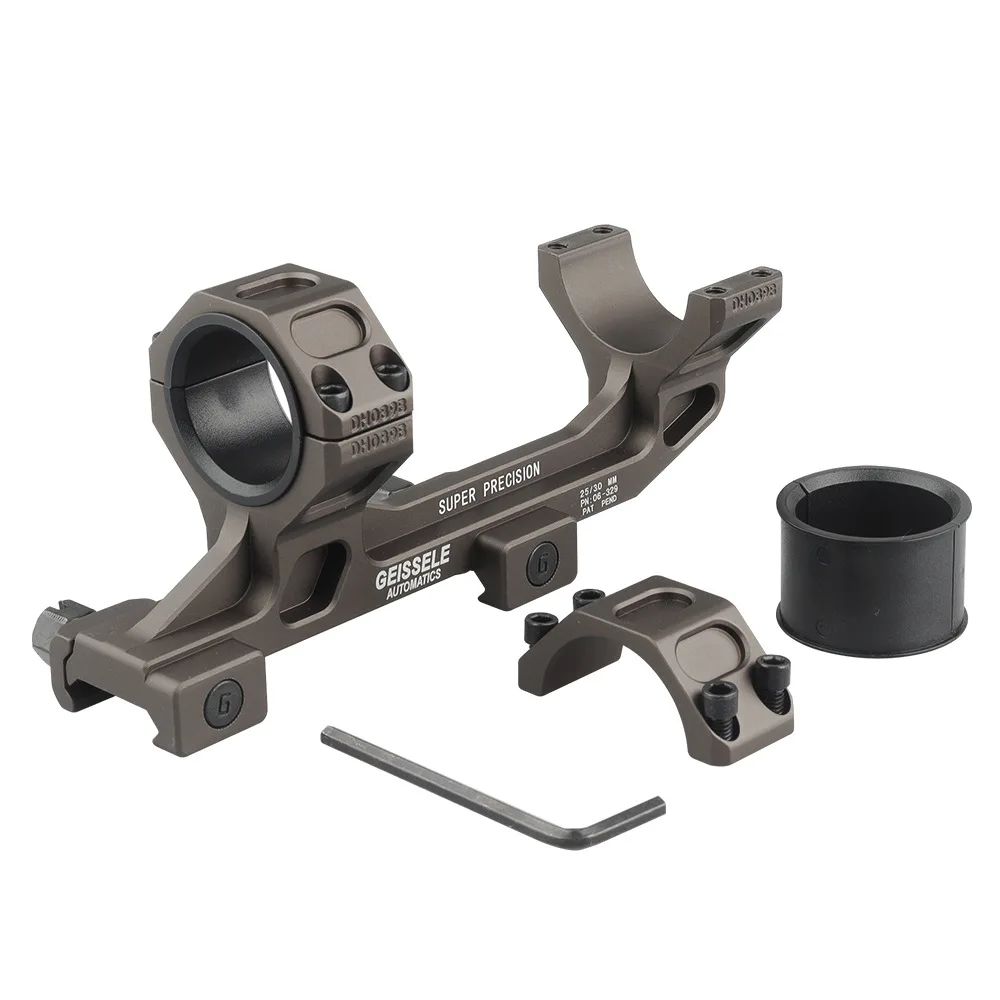 Support de portée tactique GEISSELE 1.54 30mm 25.4mm, double anneau, Rail de 20mm, une pièce, pistolet jouet, vue optique, support de Base de lunette de visée