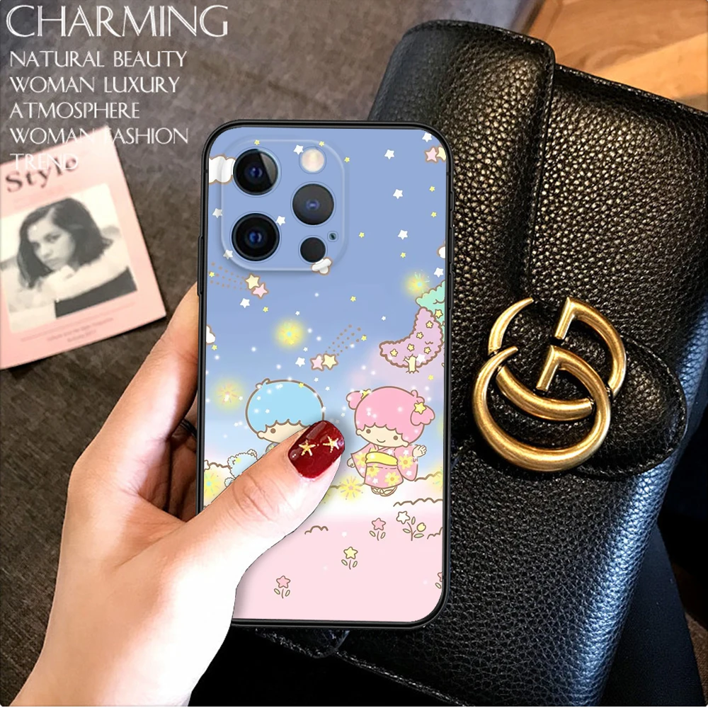 Funda blanda Z176 little twin star para Samsung, S9, S10E, S10 Lite, S20 Ultra, S21S, S21 Fe, S22, S23, S30 Plus, Note 10, 20, M30S, M21, M31, M51