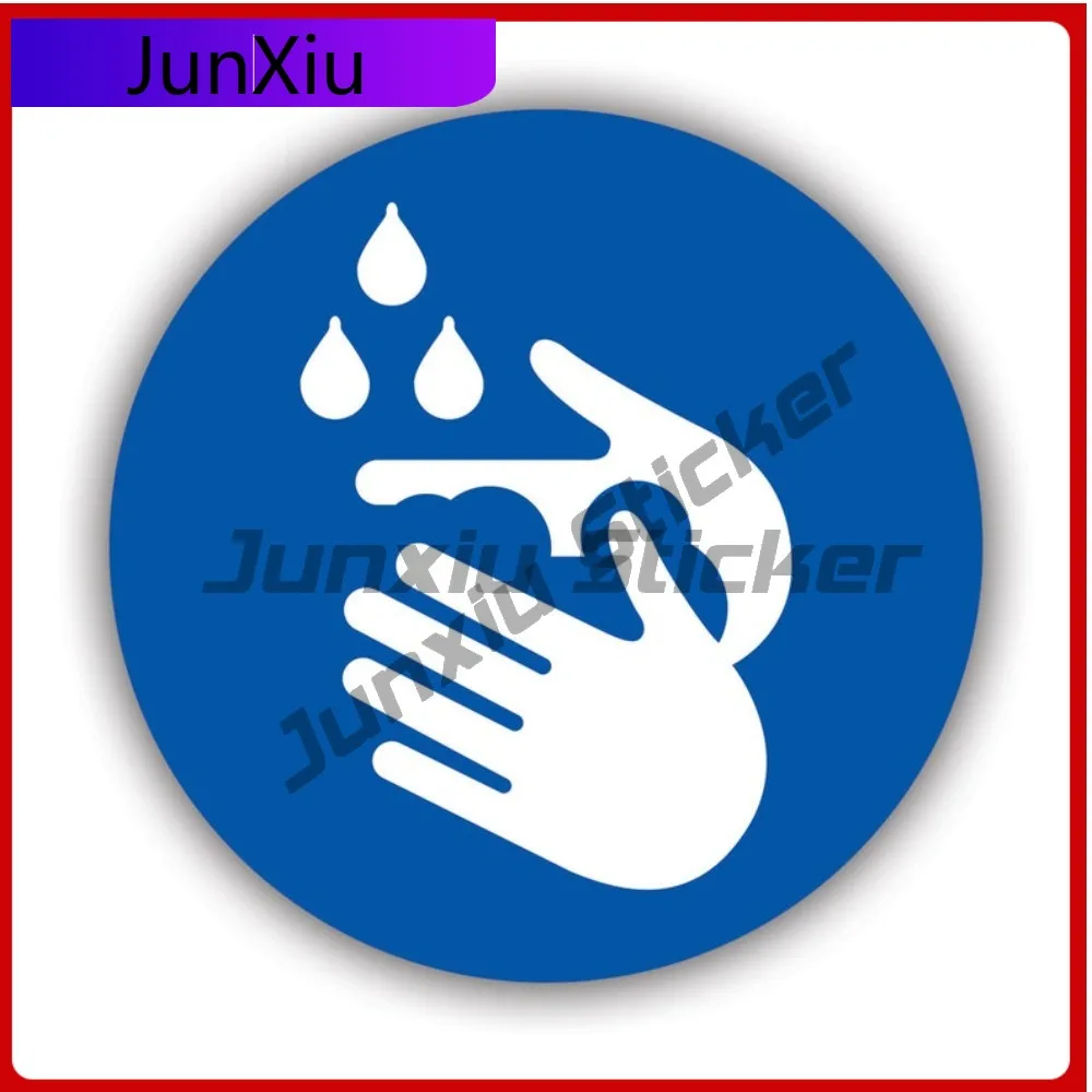 

Icon Wash Your Hands Sticker Uv Protected Decals Covid 19 Corona Virus Public Safety Auto Decor Car Sticker Vinyl Decal Die Cut