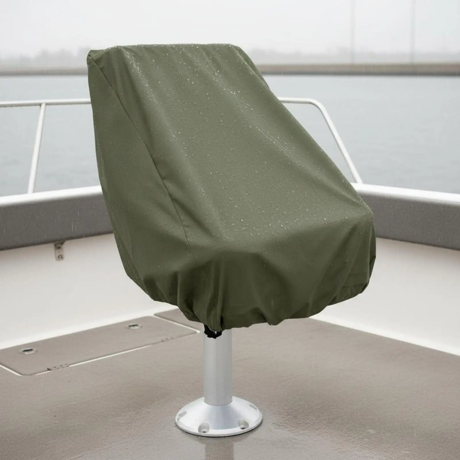 Boat Seat Cover Waterproof Marine Chair Cover Dustproof Steering Station Seat Protector for Outdoor