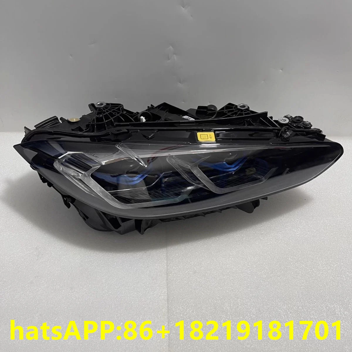 

1 шт. для фар BMW M3 G80 2020-2024, M4 G82 G22 G23 G26, светодиодная лазерная фара, яркая полоса серебристого цвета, версия для ЕС, головной свет