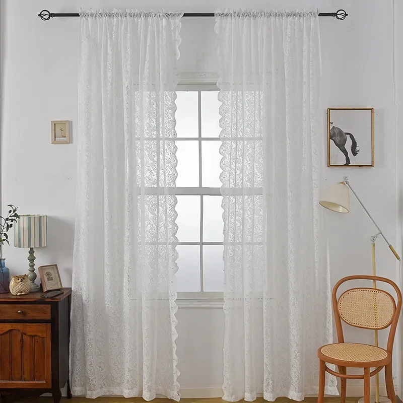 NH4086 Curtains Window Screens Bedroom Living Room Window Screens Cross-border Finished Screens