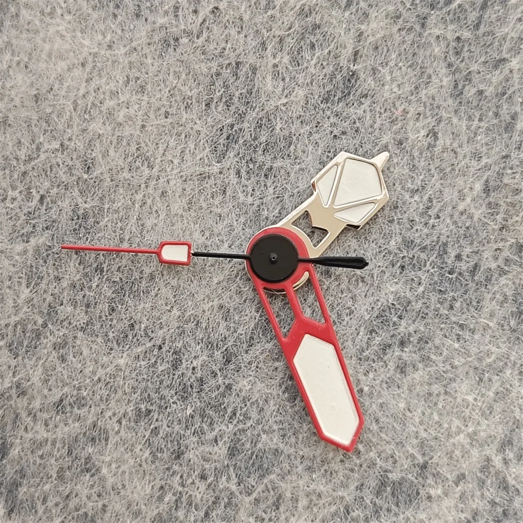 New Watch Hands Red Silver Needle Green Luminous Watch Modification Accessories for Japan NH35 / NH34/ NH36/4R/7S/ NH70 Movement