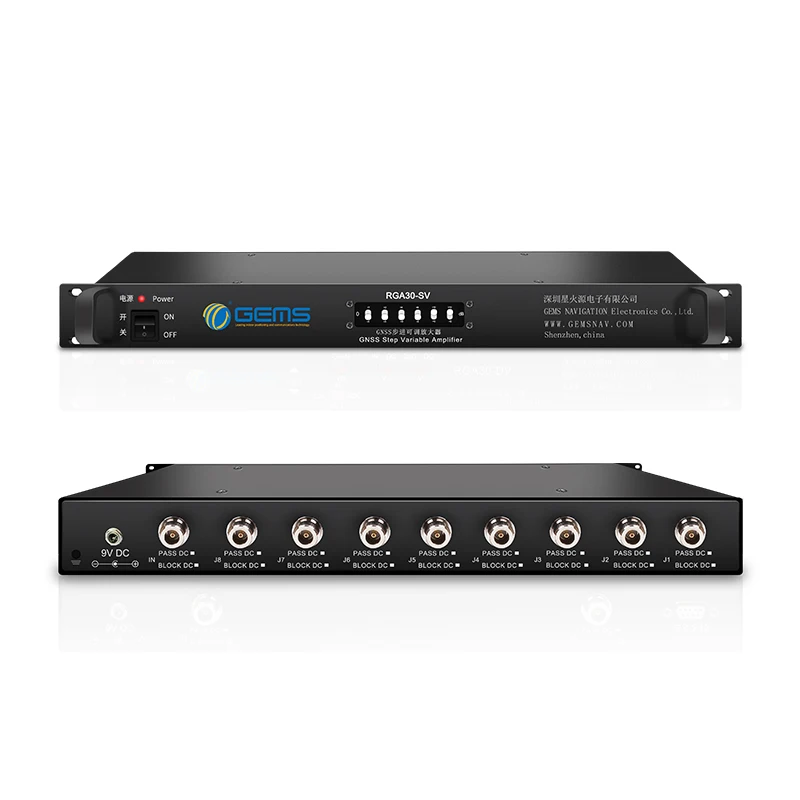 

8 way GPS amplifier rack-mounted GPS step adjustable amplifier