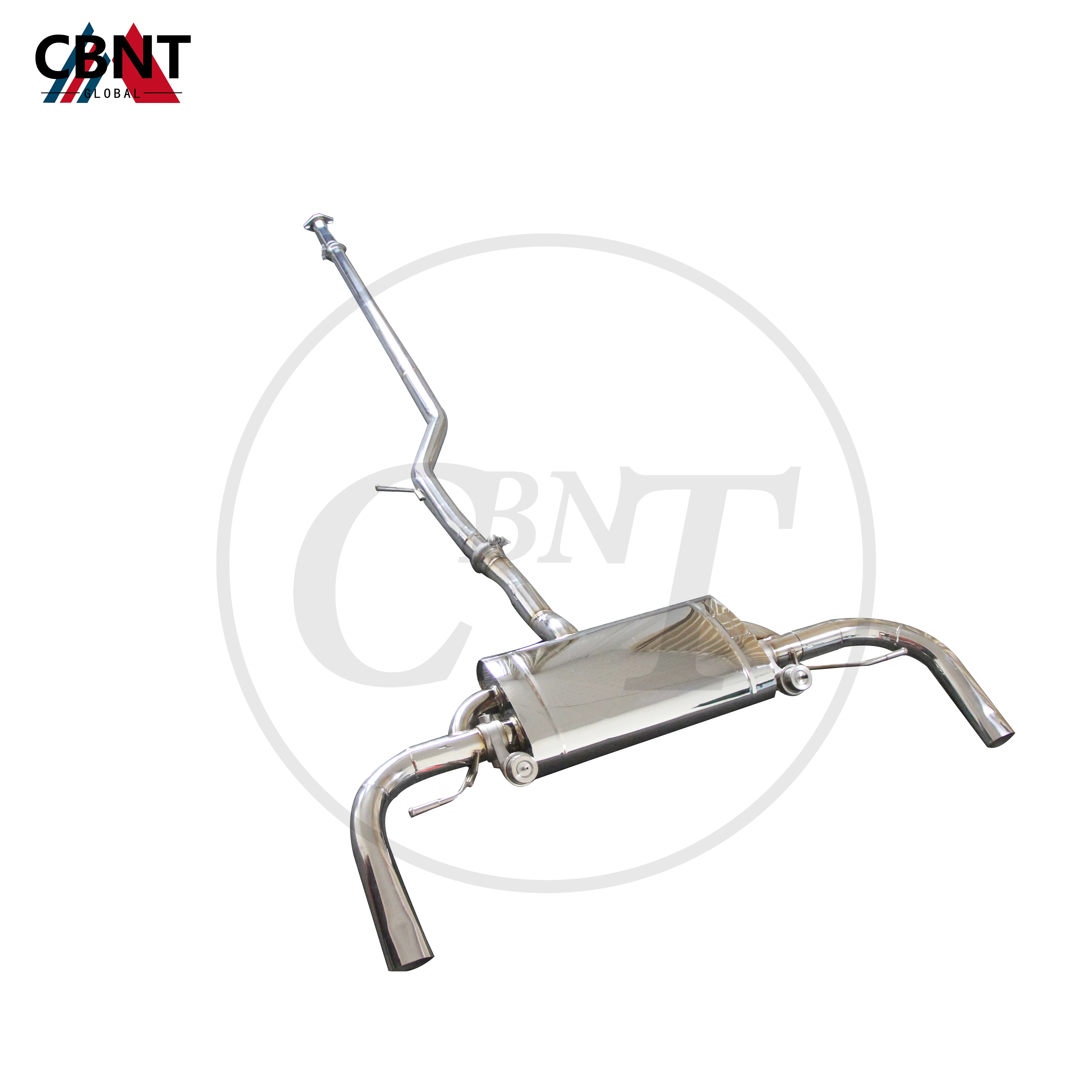 CBNT Exhaust-pipe for Volvo S60 S90 XC60 XC90 2.0T Valved Catback High Quality SS304 Exhaust System with Valve Muffler