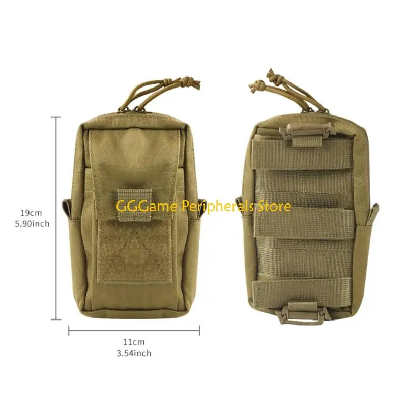 حقيبة هاتف على الكتف مقاومة للماء U55B مع تصميم جيوب متعددة للتنزه سيرًا على الأقدام