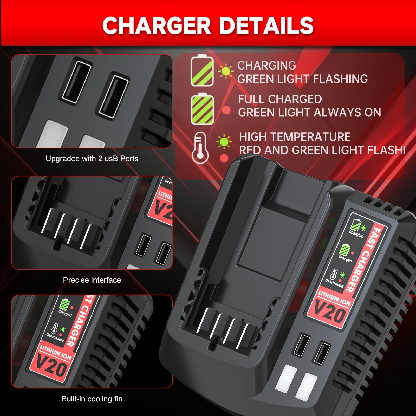 For Craftsman 20V 3500mAh CMCB203 Replacement Battery for CMCB201 CMCB202 CMCB204 CMCB205 CMCB206 CMCF900B Power Tools Battery