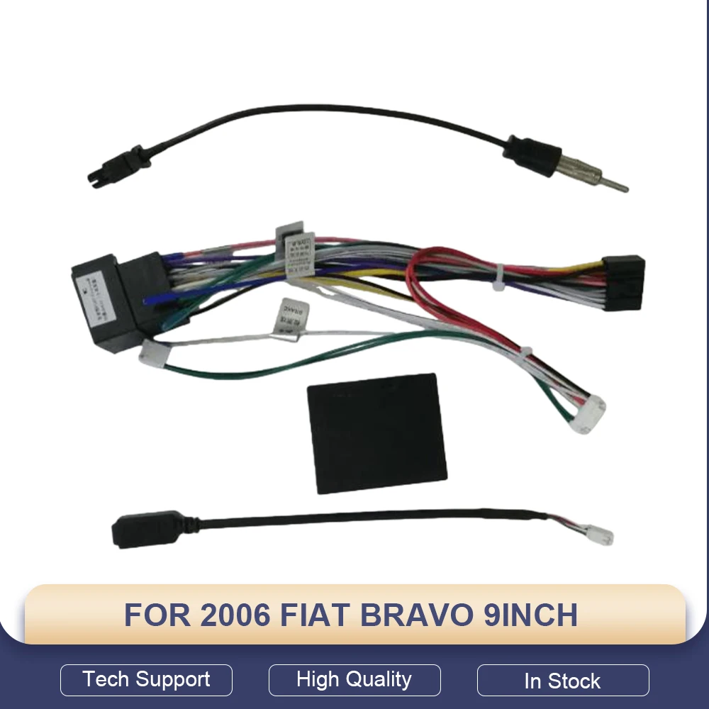 

Car DVD MP5 Radio Android Stereo Harness Screens Accessories Navigation Dashboard Cables Frame Canbus FOR 2006 FIAT BRAVO 9INCH