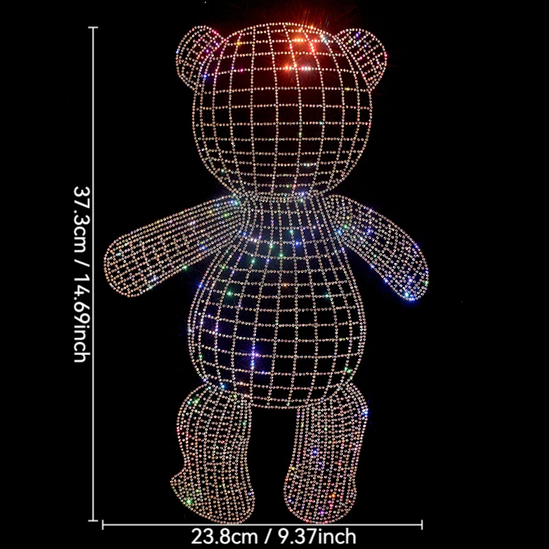 

Высококачественные узоры мультяшных медведей со стразами, железанные на футболках и джинсовых аксессуарах для одежды.