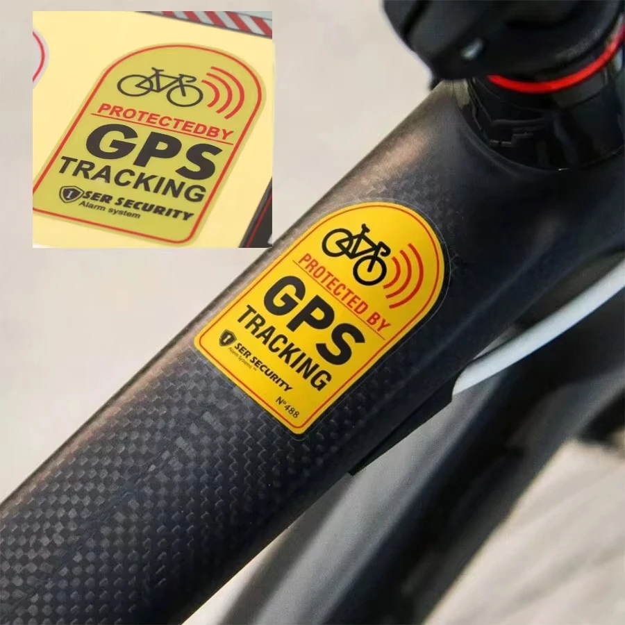 Bicycle warning stickers GPS warning reflective stickers Mountain bikes Road bikes Personalized stickers