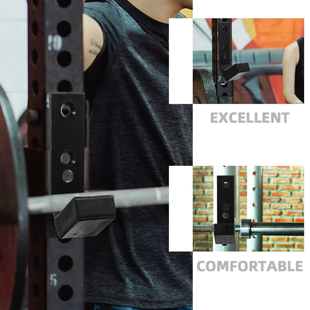 6Pcs Barbell Rack Wall Mounted Barbell Holder Strong Bearing Capacity Dumbbell Rod Gym Equipment Storage Bumper Plate Storage
