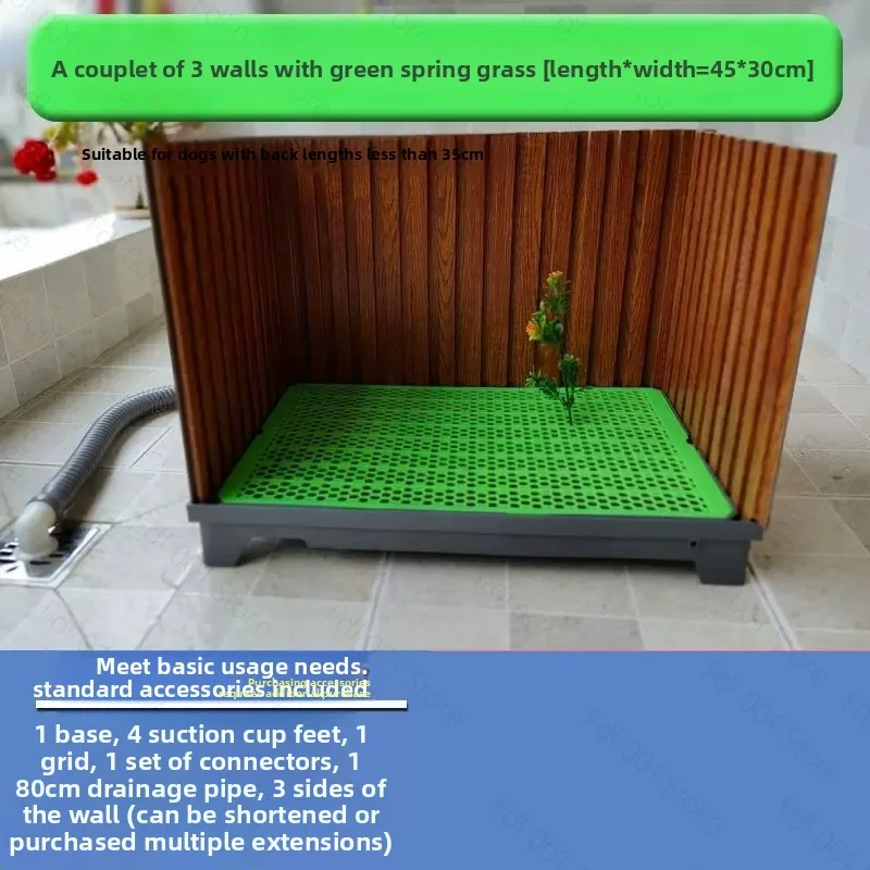 Creative Dog Toilet Direct Drain Large Medium Breed Pet Urinal Automatic Waste No Pad Splice