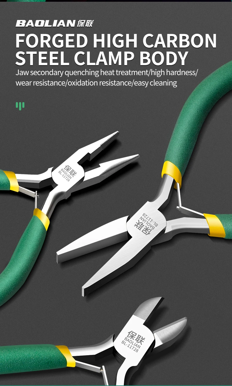 5 Zoll Mini-Zange, Neues Multifunktionswerkzeug für Schmuckherstellung und Perlenarbeiten, Diagonale Stahlzange für DIY-Projekte – Detail 4